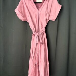 Gal Meets Glam Pink Midi Dress